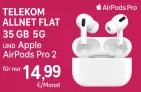 Telekom Allnet Flat mit 35 GB 5G und Apple AirPods Pro 2 für nur 14,99 €/Monat +150€ Bonus